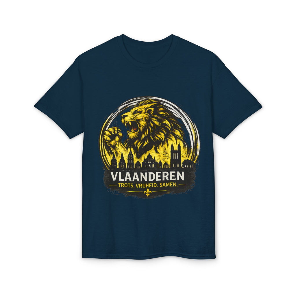 Premium Vlaamse Leeuw Vlaanderen Color Edition T-Shirt | In Hart en Daad | Unisex  | VlaamseKracht®