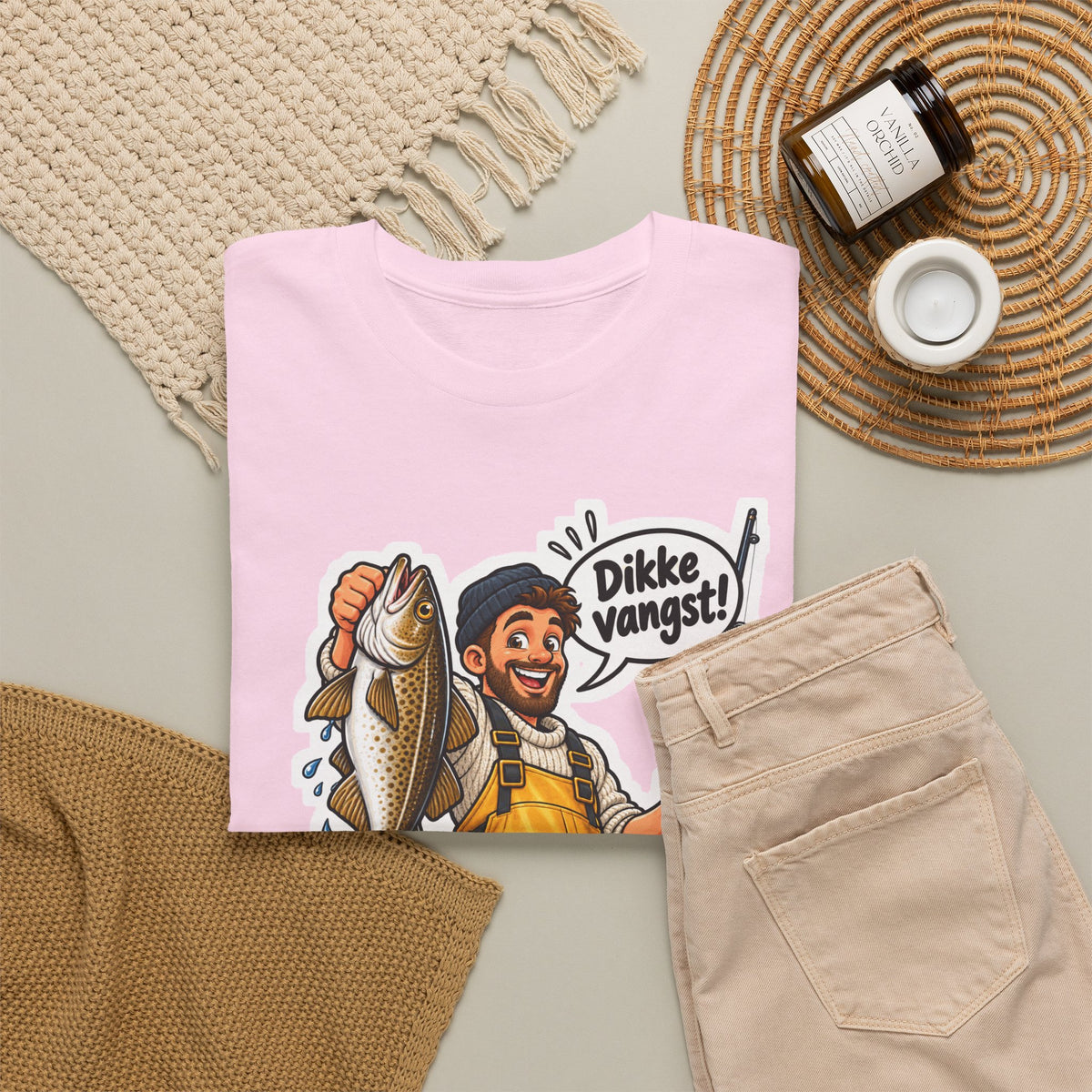 DIKKE VANGST! Unisex T-shirt | De Visser | VlaamseKracht®
