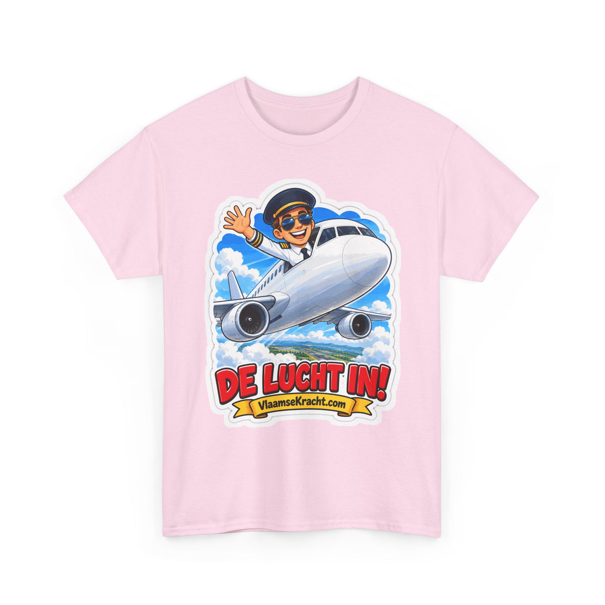 DE LUCHT IN! Unisex T-shirt | De Piloot | VlaamseKracht®