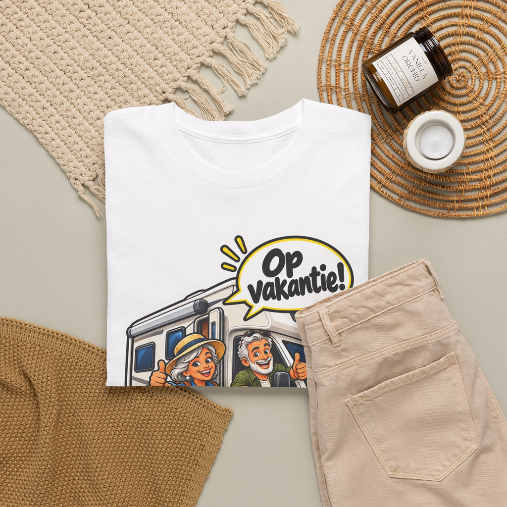 OP VAKANTIE! Unisex T-shirt | De Kampeerders | VlaamseKracht®