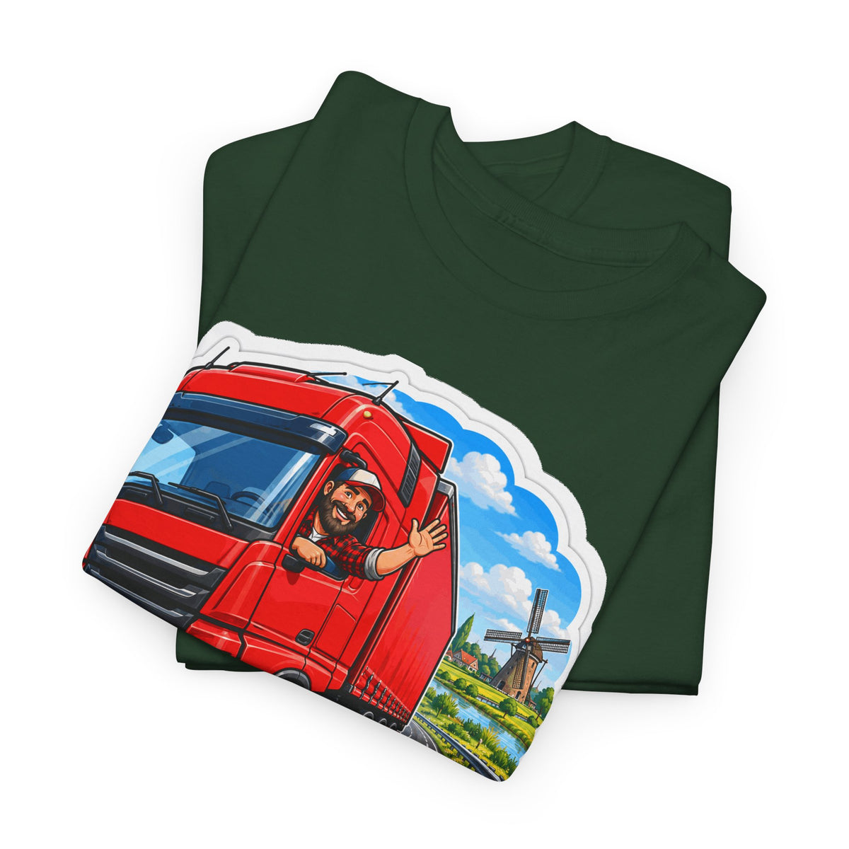 KILOMETERS KRACHT! Unisex T-shirt | De Trucker | VlaamseKracht®
