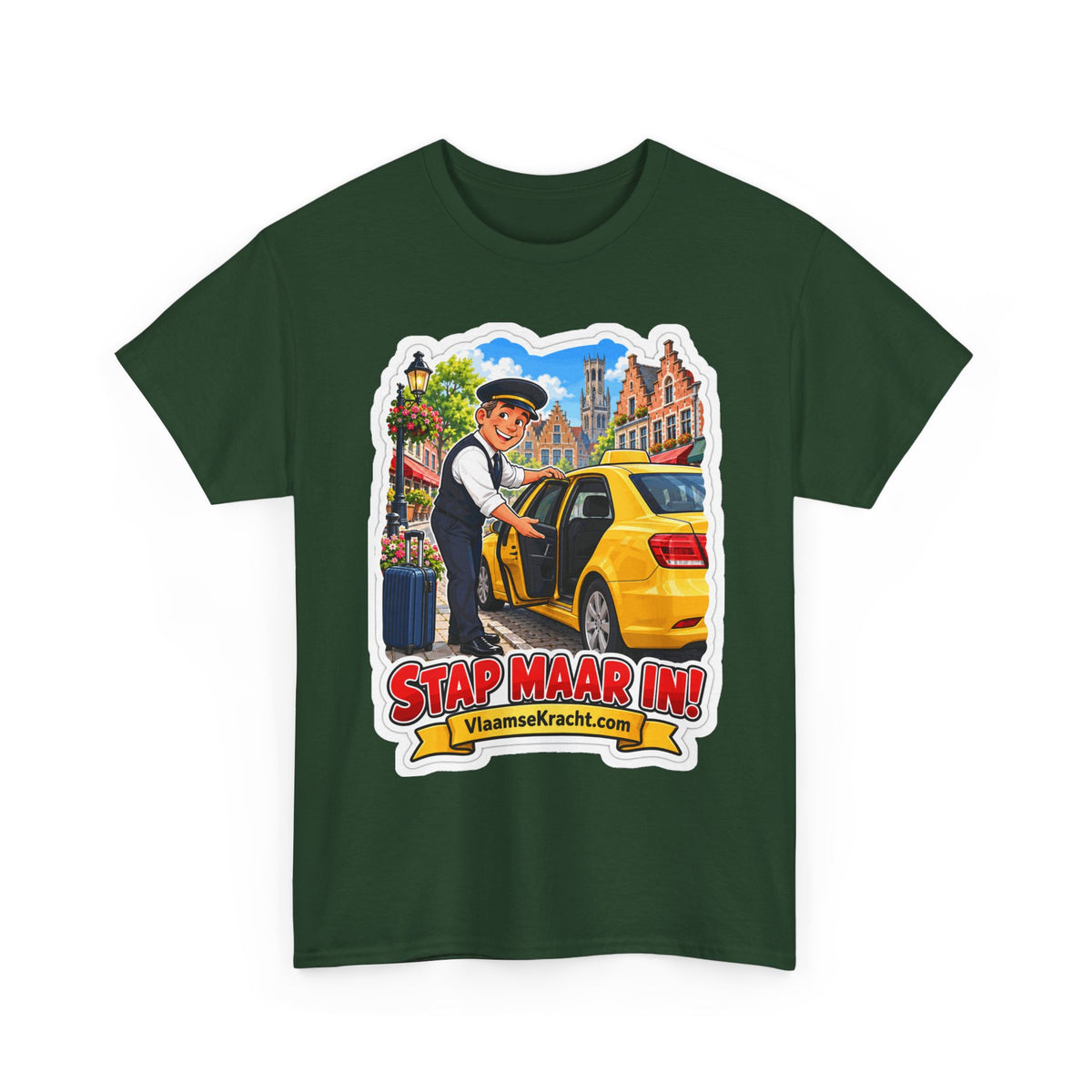 STAP MAAR IN! Unisex T-shirt | De Taxichauffeur | VlaamseKracht®
