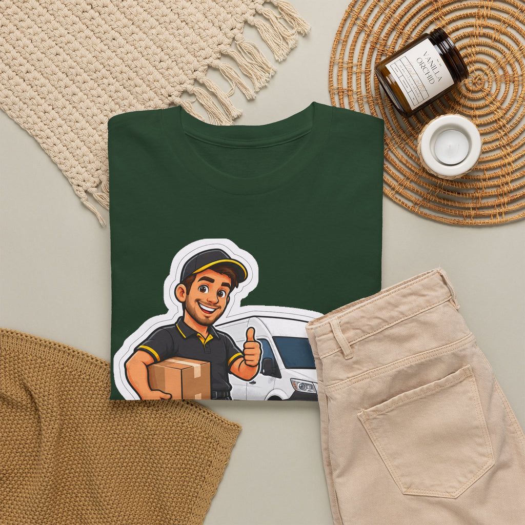 PAKJE ONDERWEG! Unisex T-shirt | De Pakjesbezorger | VlaamseKracht®