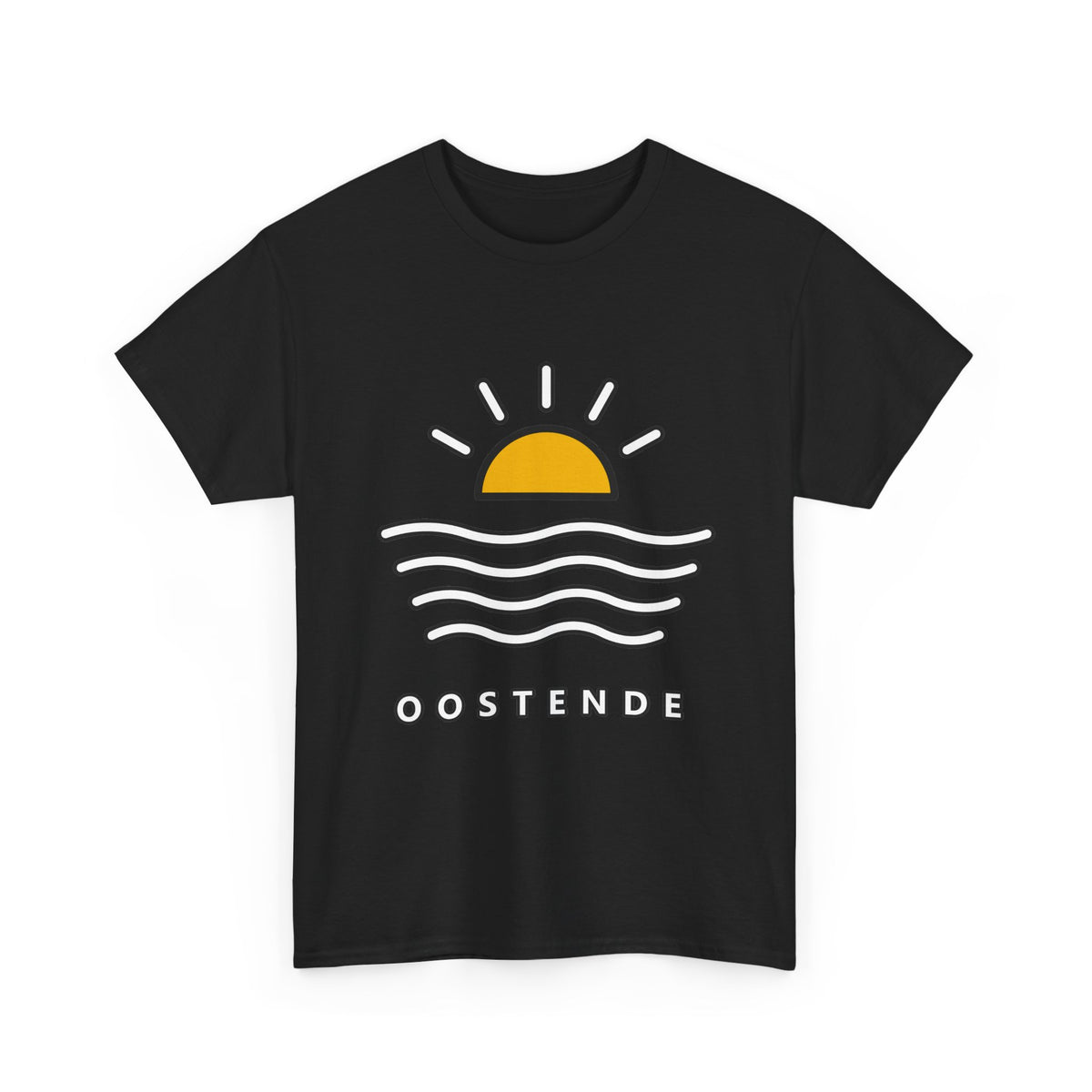 Oostende Zon & Golven Unisex T-shirt | Kust | VlaamseKracht®