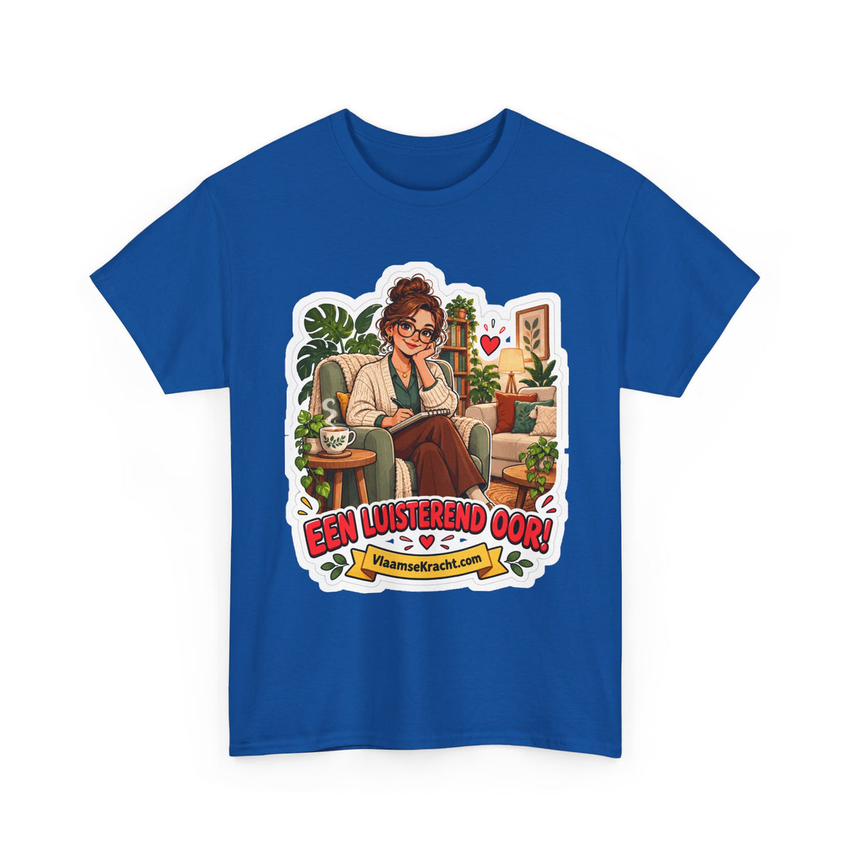 EEN LUISTEREND OOR! Unisex T-shirt | De Psycholoog | VlaamseKracht®