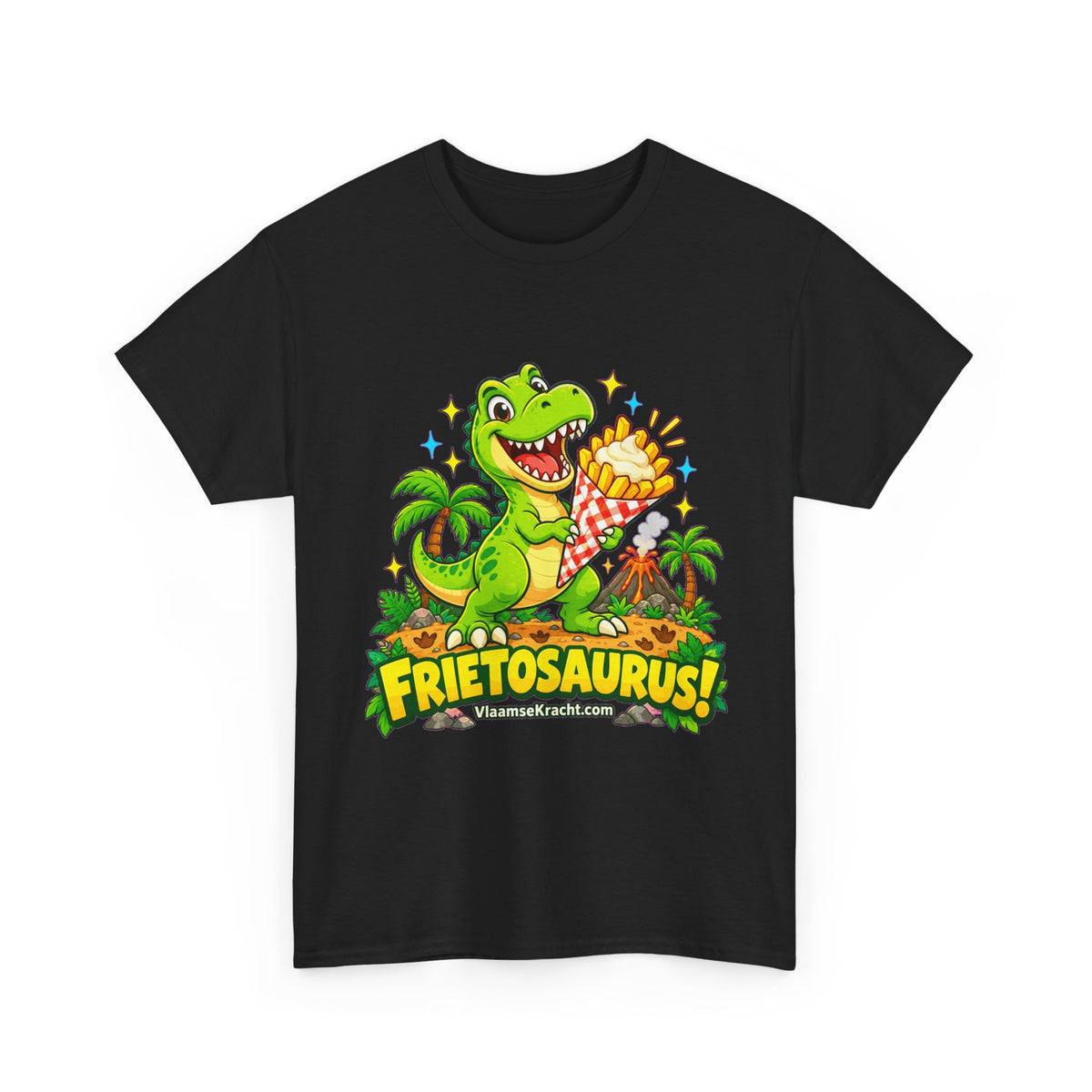 FRIETOSAURUS! Unisex T-shirt | Cartoon | VlaamseKracht®