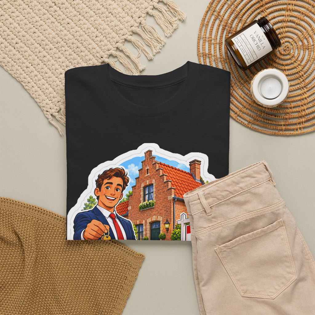 THUIS BEGINT HIER! Unisex T-shirt | De Makelaar | VlaamseKracht®