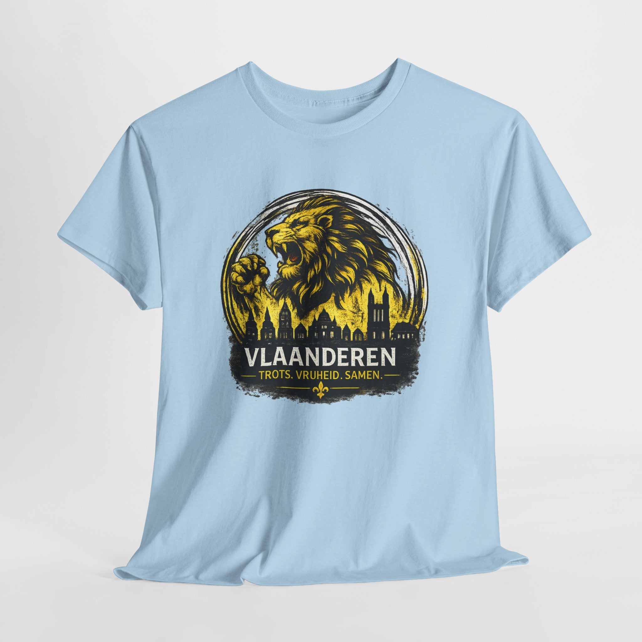 Premium Vlaamse Leeuw Vlaanderen T-Shirt – In Hart en Daad | VlaamseKracht®