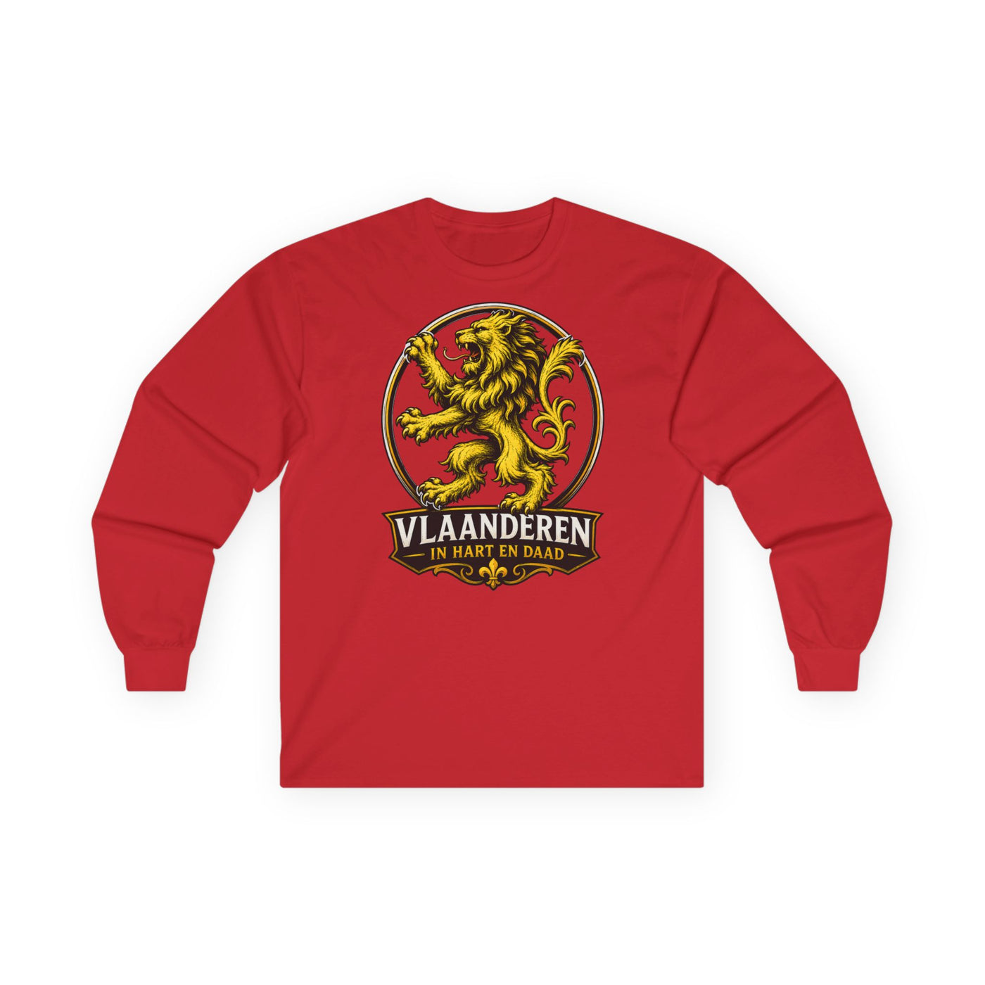 Vlaanderen Lion Crest Long Sleeve Tee