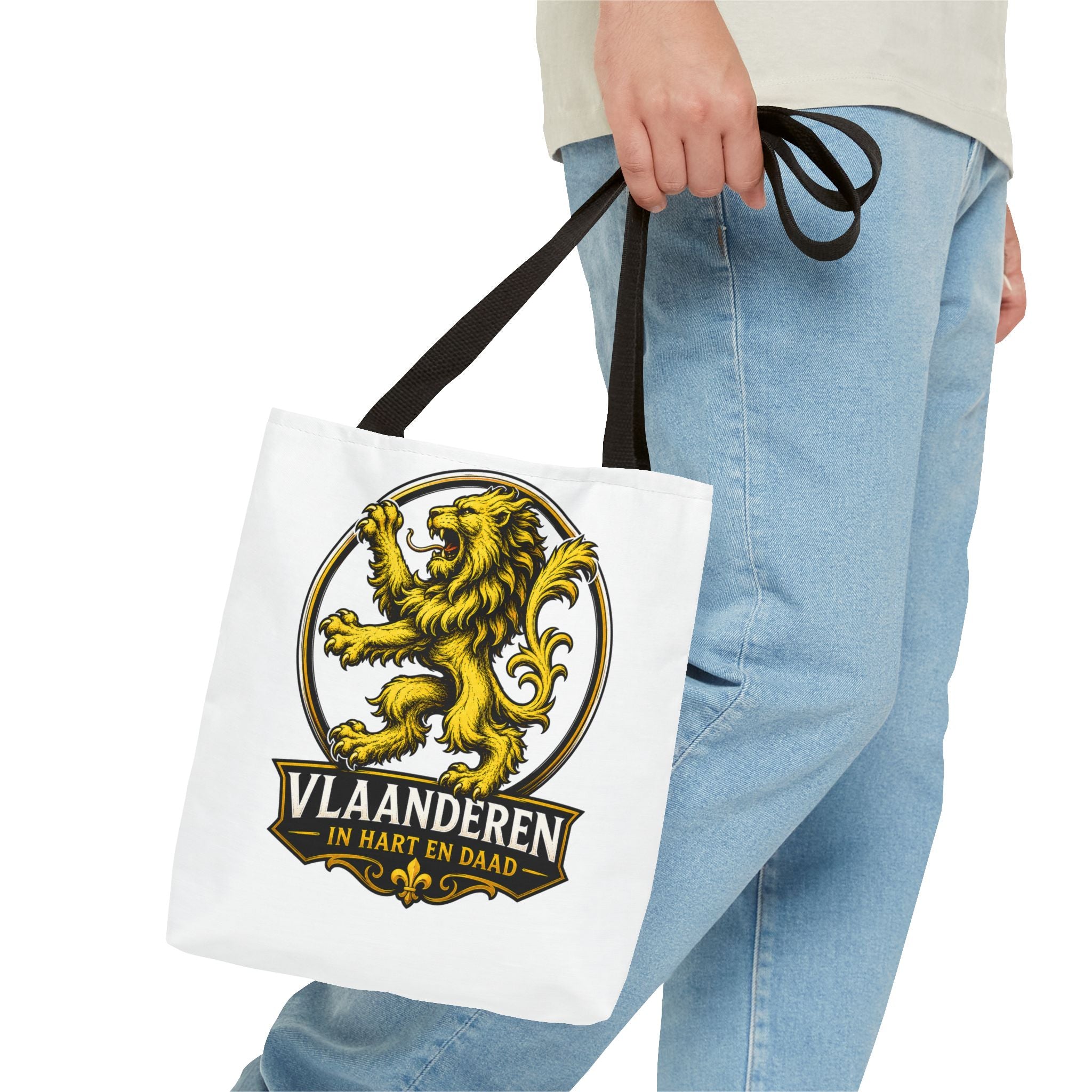 Premium Vlaamse Leeuw Tote Bag (AOP) | VlaamseKracht®