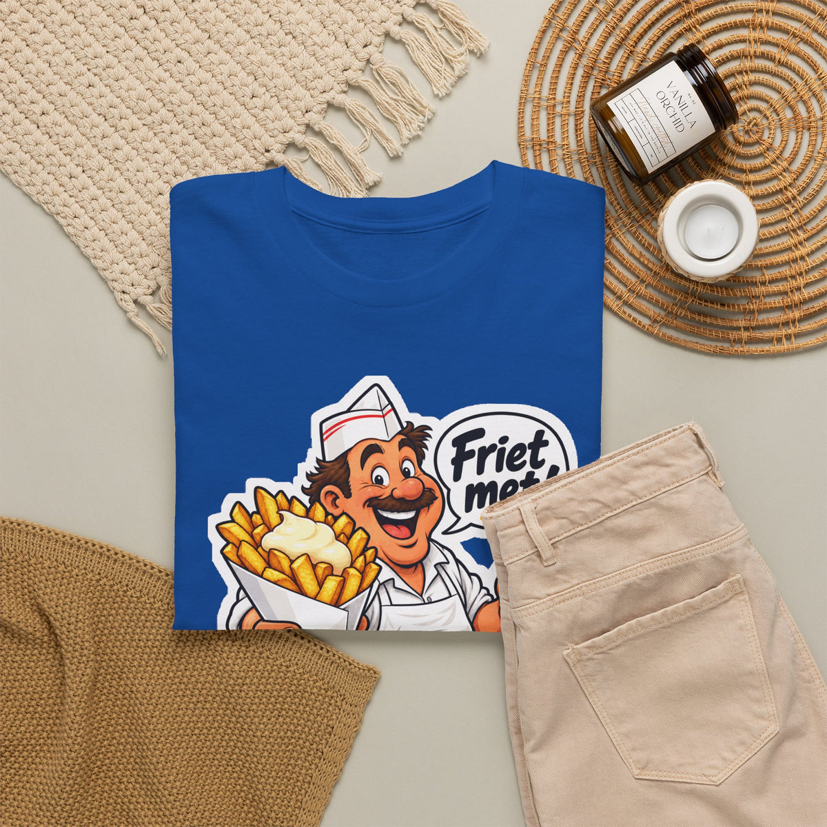 FRIET MET! Unisex T-shirt | Vlaamse Frituur | VlaamseKracht®