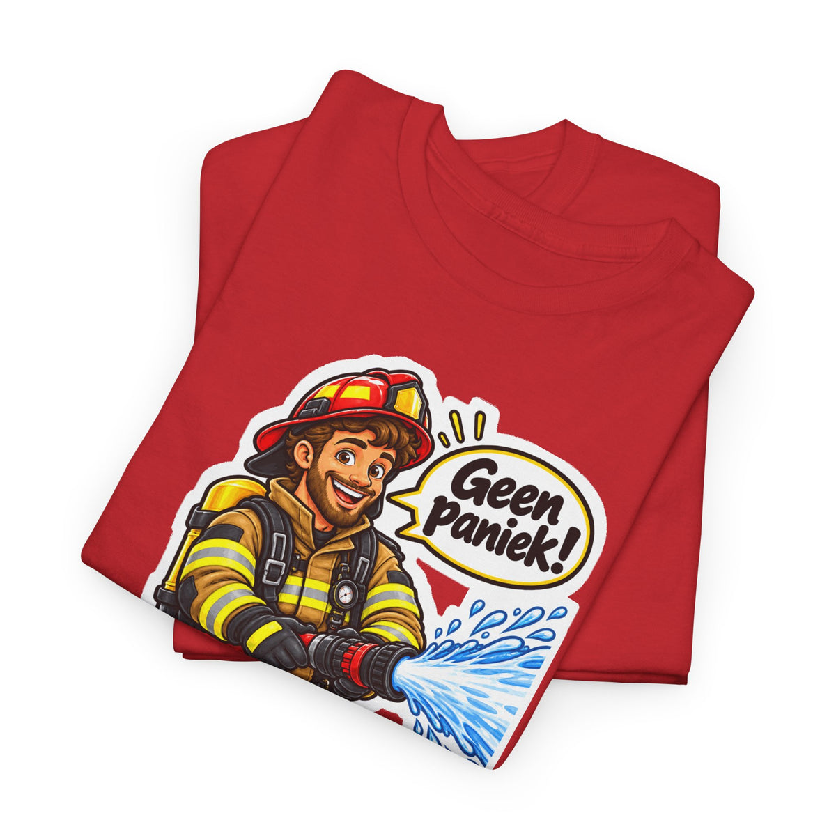 GEEN PANIEK! Unisex T-shirt | De Brandweerman | VlaamseKracht®