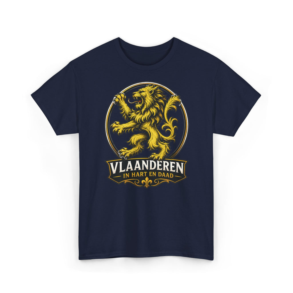 Premium Vlaamse Leeuw Vlaanderen Color Edition T-Shirt | In Hart en Daad | Unisex  | VlaamseKracht®