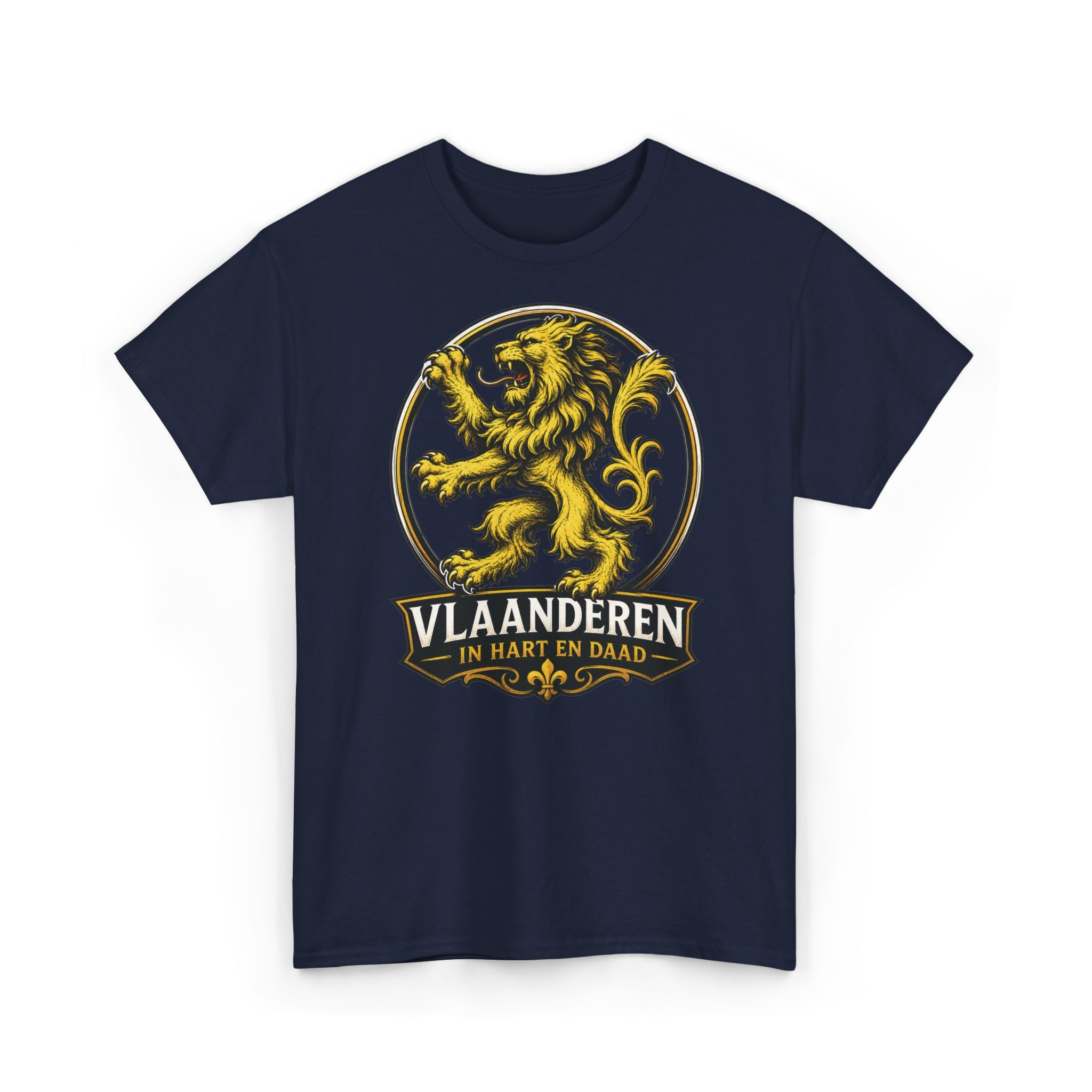 Premium Vlaamse Leeuw Vlaanderen Color Edition T-Shirt | In Hart en Daad | Unisex  | VlaamseKracht®