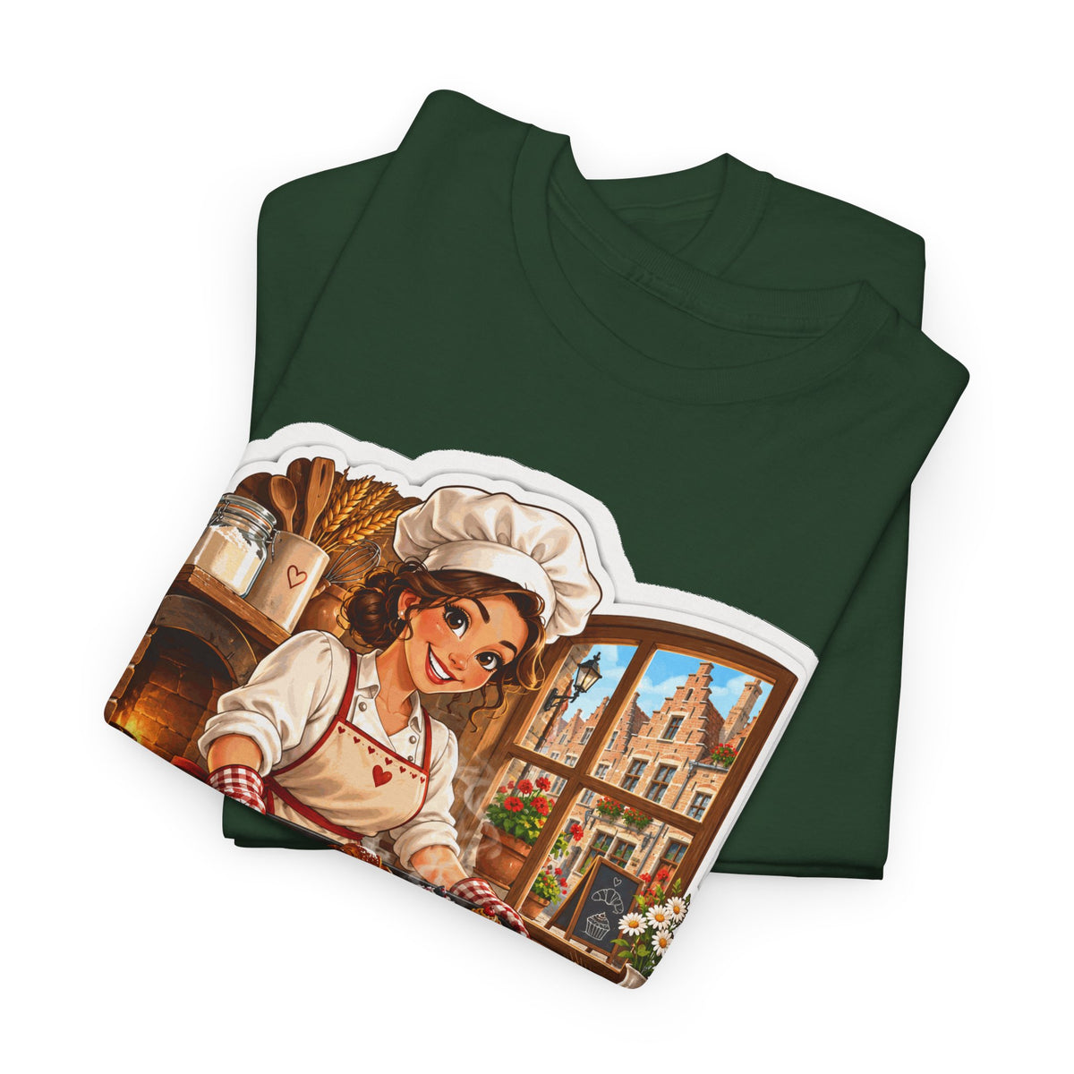 AMBACHT MET LIEFDE! Unisex T-shirt | De Bakster | VlaamseKracht®