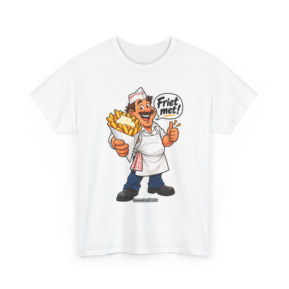FRIET MET! Unisex T-shirt | Vlaamse Frituur | VlaamseKracht®