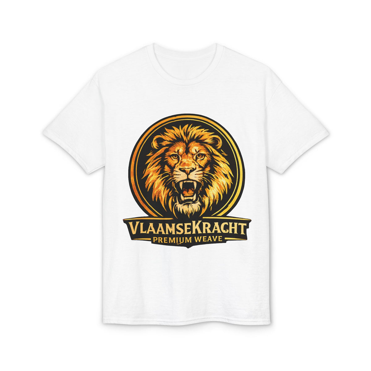 Lion Crest T-Shirt — VlaamseKracht Premium Weave Graphic Tee