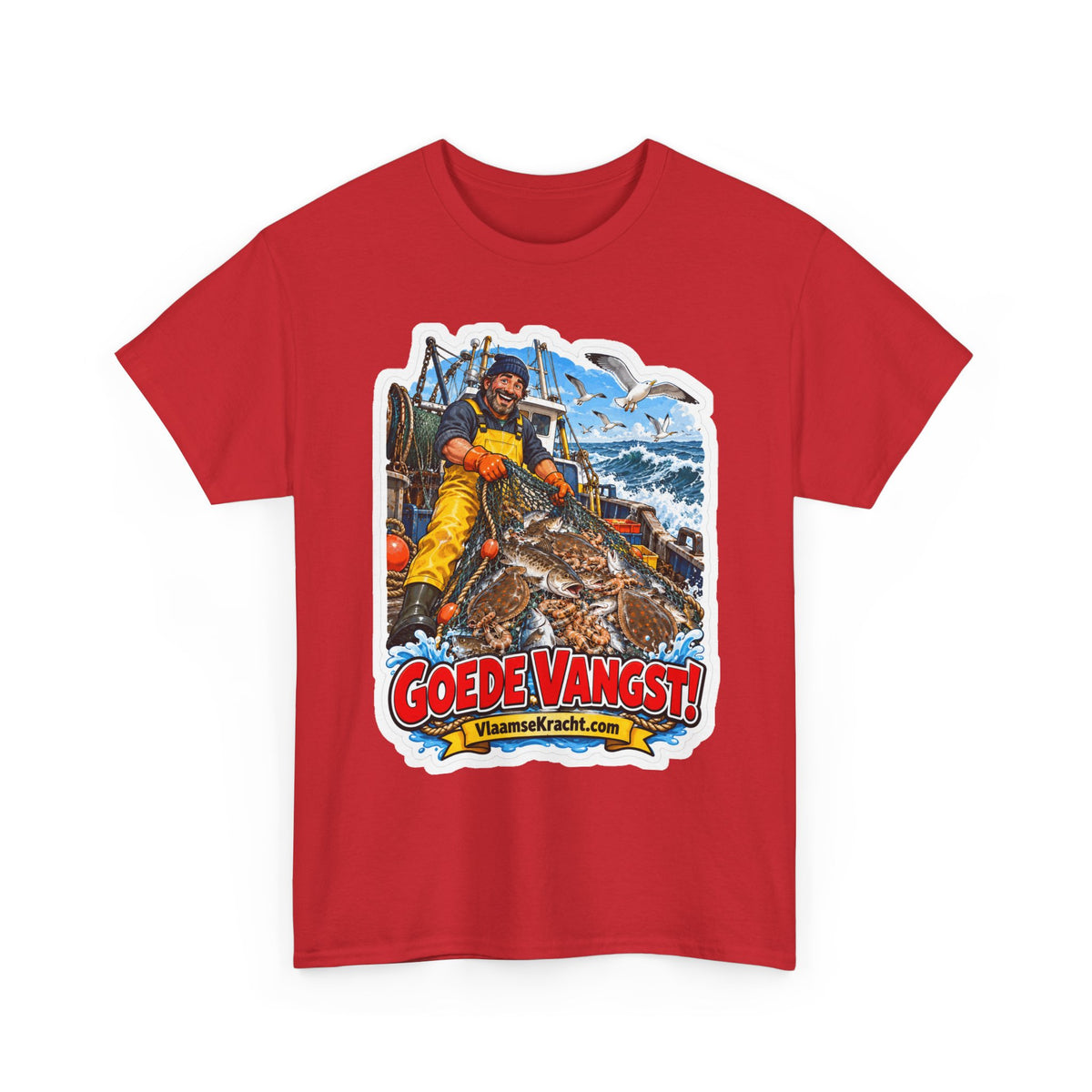 GOEDE VANGST! Unisex T-shirt | De Visser | VlaamseKracht®