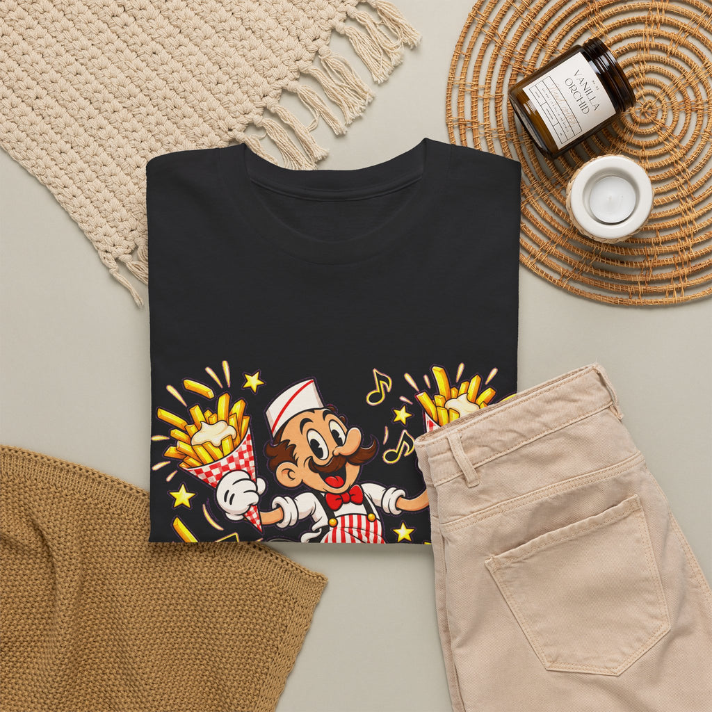 FRIET FIESTA! Unisex T-shirt | Retro Cartoon | VlaamseKracht®