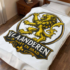 Premium Vlaamse Leeuw Velveteen Plush Blanket | VlaamseKracht®