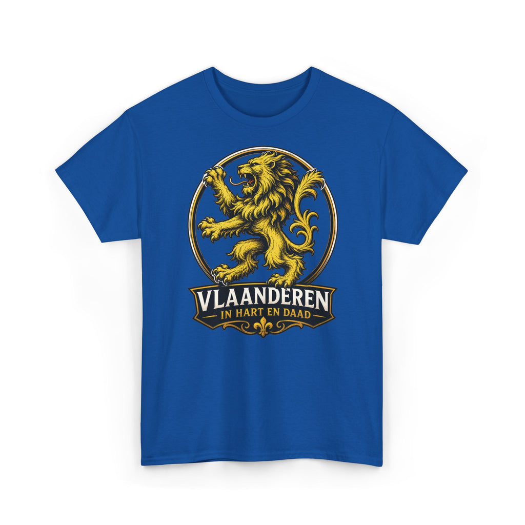 Premium Vlaamse Leeuw Vlaanderen Color Edition T-Shirt | In Hart en Daad | Unisex  | VlaamseKracht®
