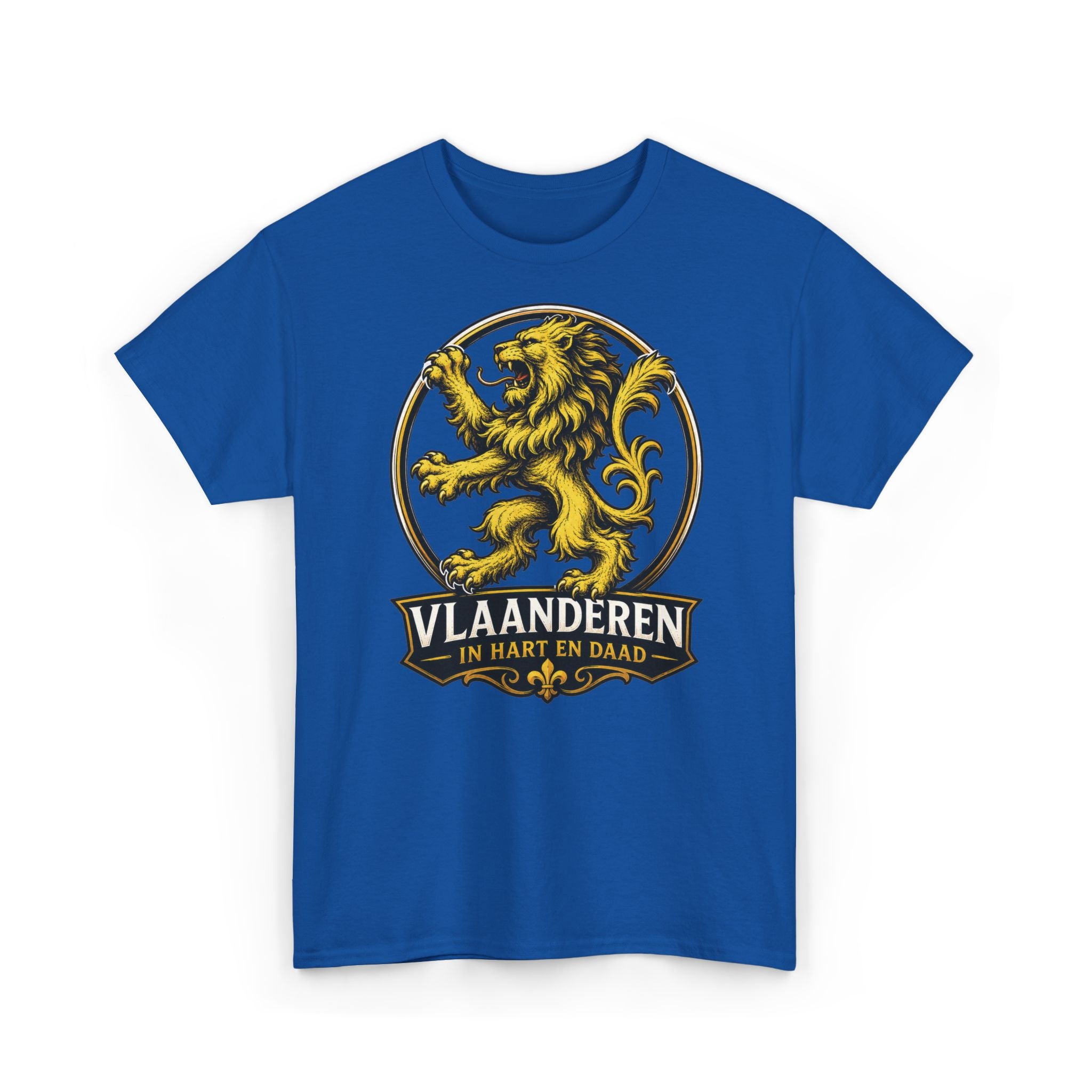 Premium Vlaamse Leeuw Vlaanderen Color Edition T-Shirt | In Hart en Daad | Unisex  | VlaamseKracht®