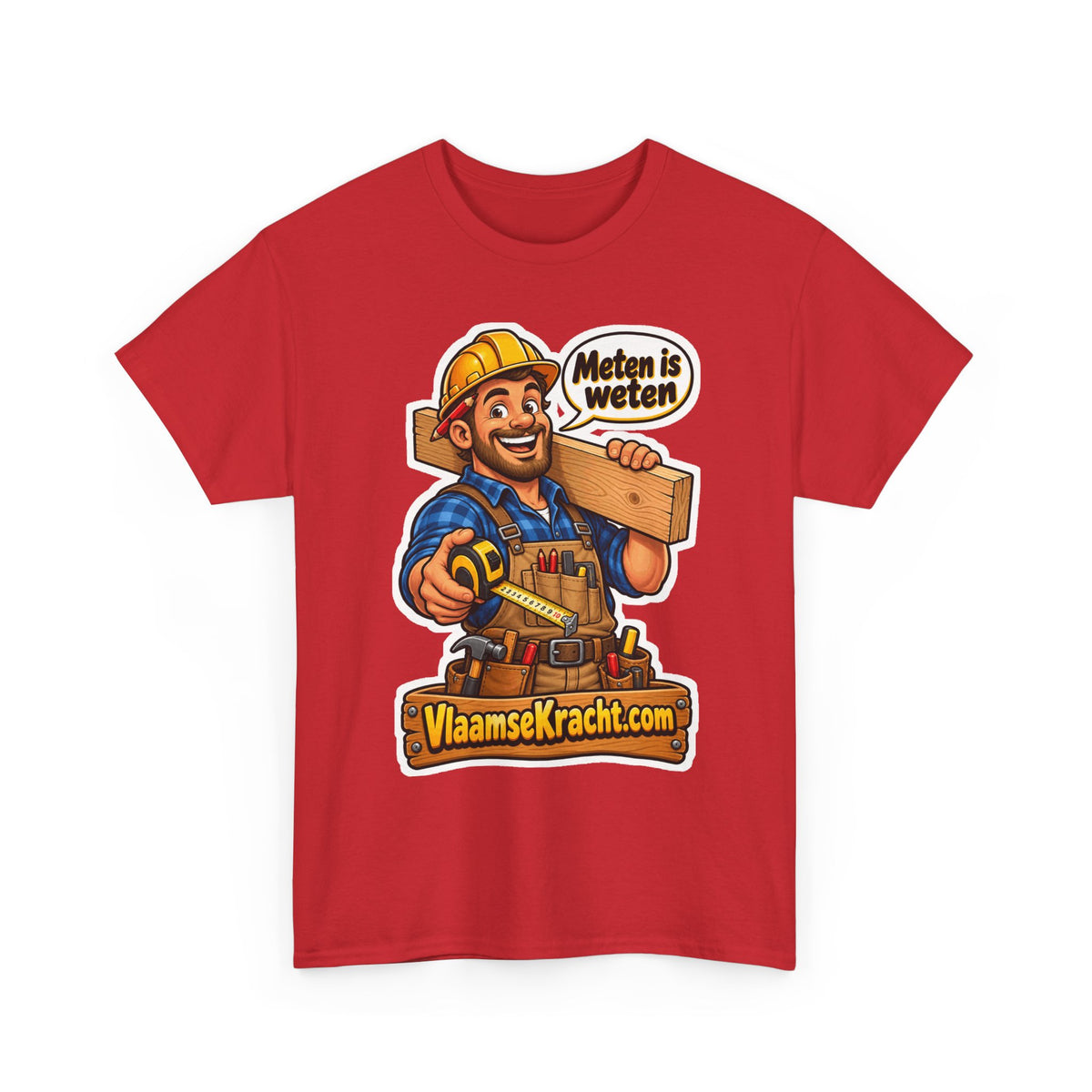 METEN IS WETEN Unisex T-shirt | Vlaams Vakmanschap | VlaamseKracht®