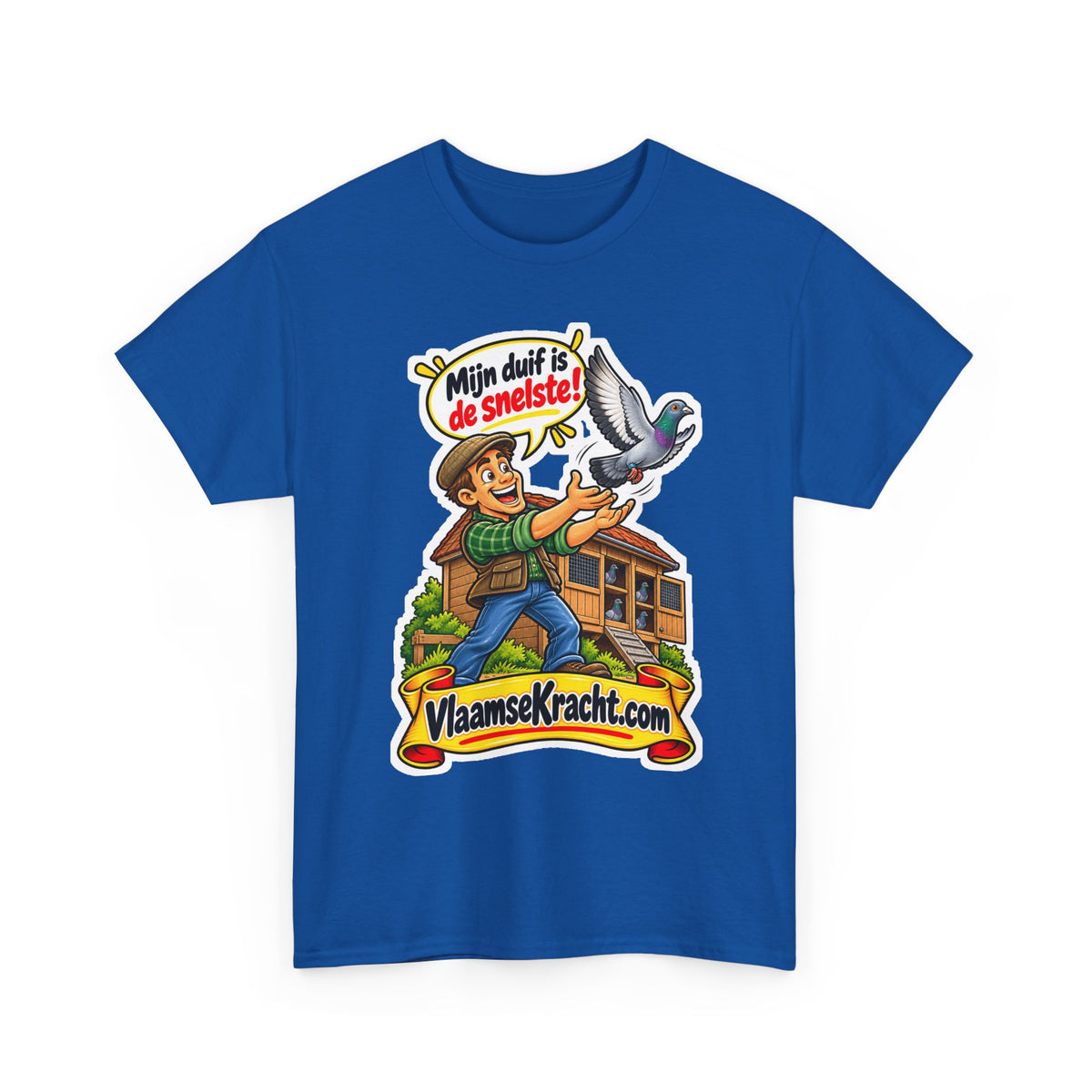 MIJN DUIF IS DE SNELSTE! Unisex T-shirt | Duivenmelker | VlaamseKracht®
