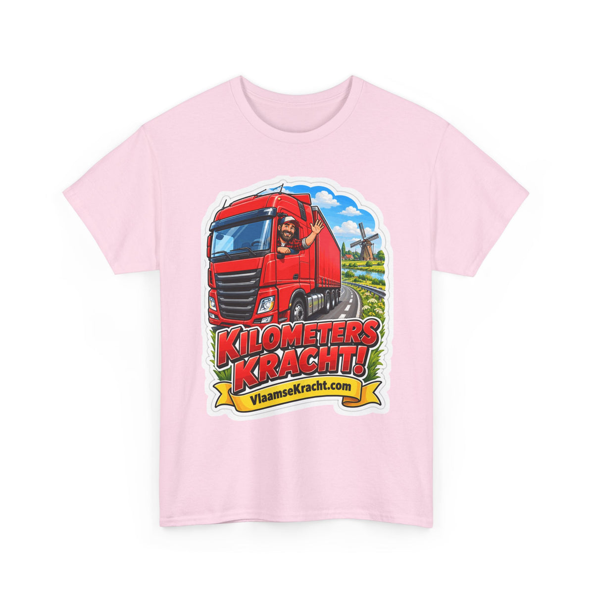 KILOMETERS KRACHT! Unisex T-shirt | De Trucker | VlaamseKracht®