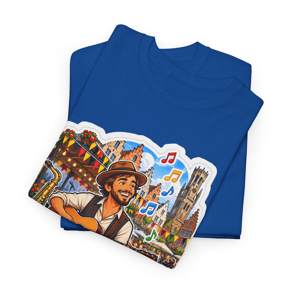 MUZIEK VERBINDT! Unisex T-shirt | De Muzikant | VlaamseKracht®