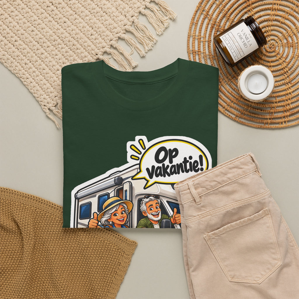 OP VAKANTIE! Unisex T-shirt | De Kampeerders | VlaamseKracht®