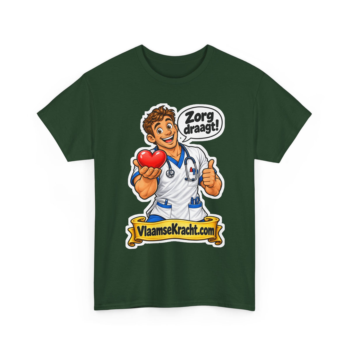 ZORG DRAAGT! Unisex T-shirt | De Verpleger | VlaamseKracht®