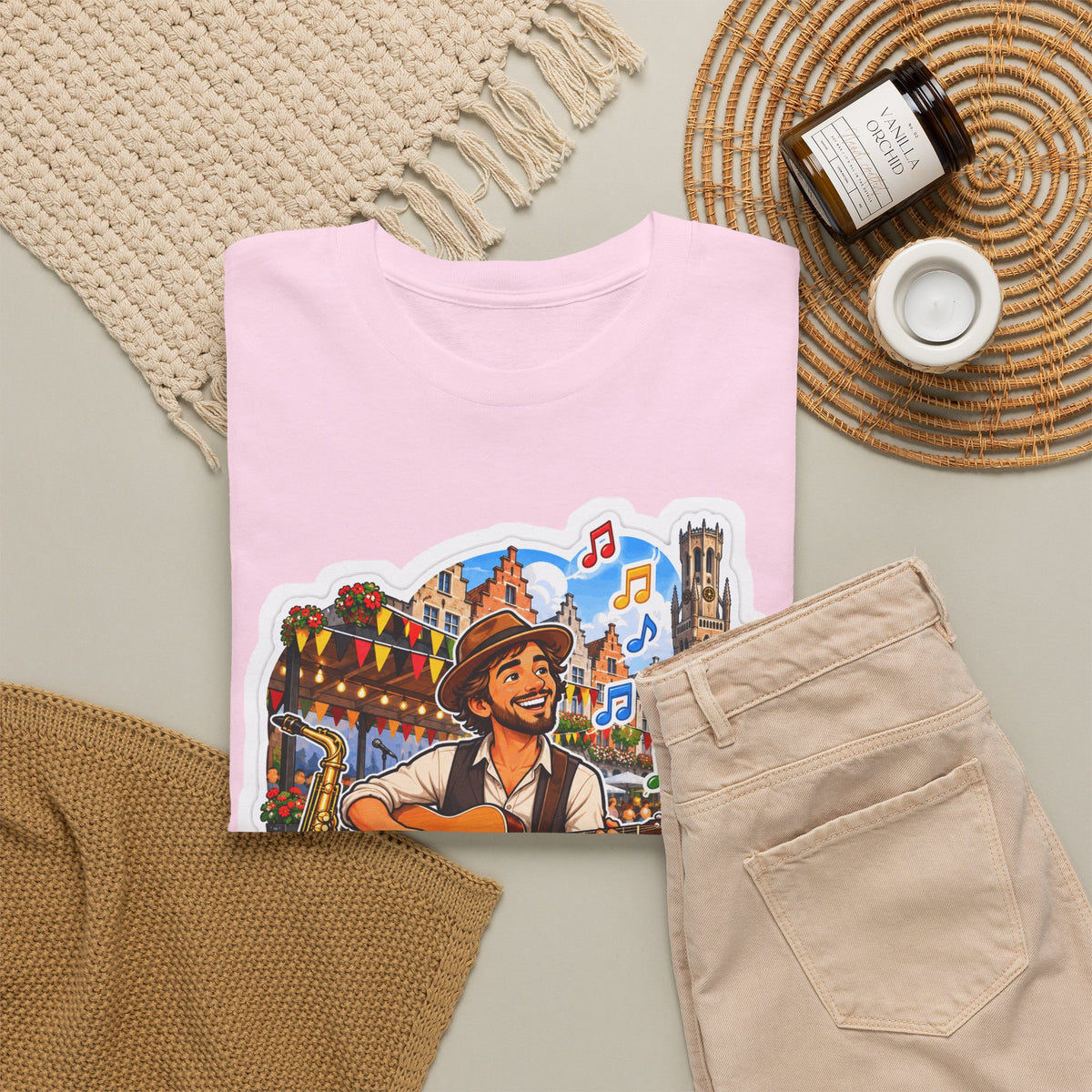 MUZIEK VERBINDT! Unisex T-shirt | De Muzikant | VlaamseKracht®