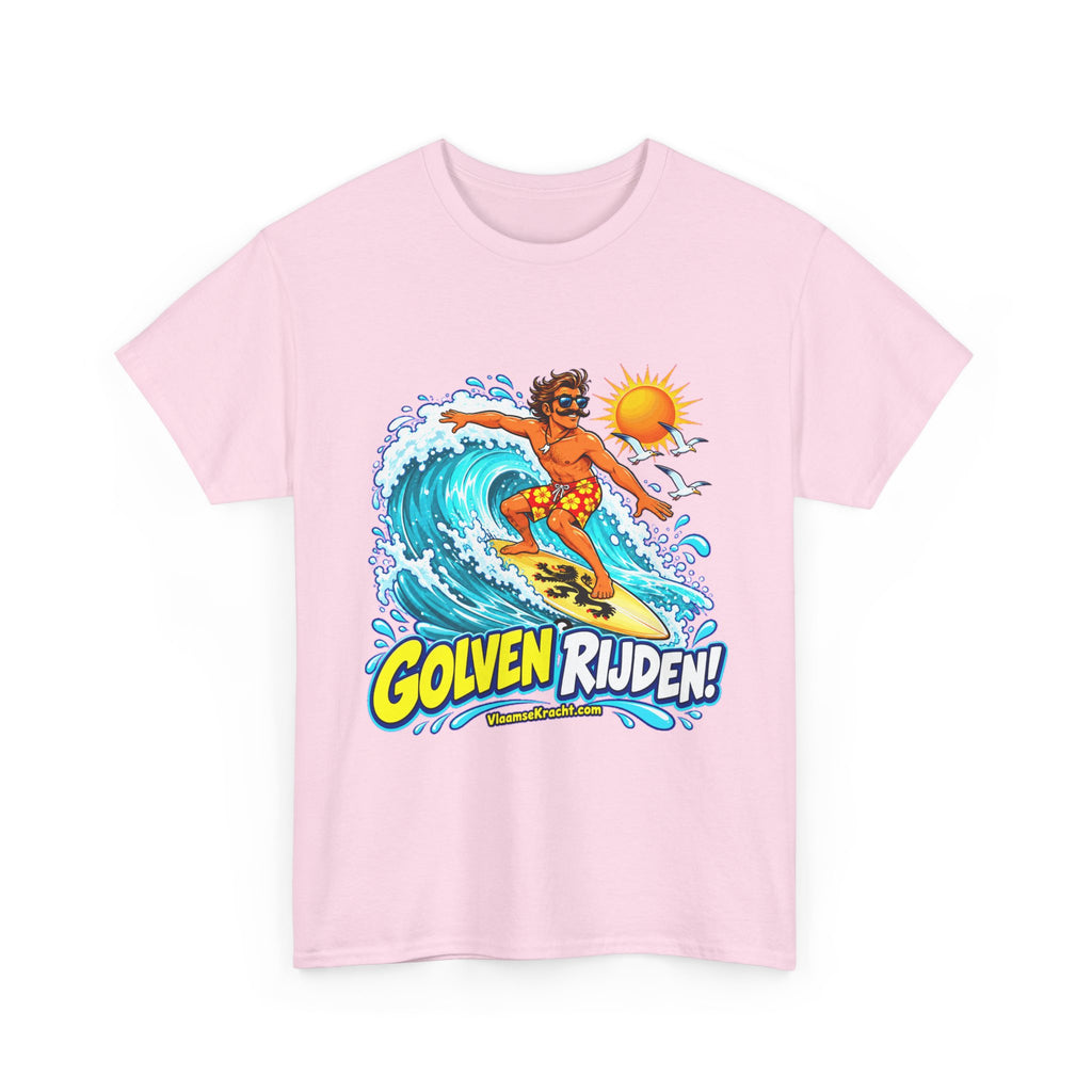 GOLVEN RIJDEN! Unisex T-shirt | Retro Surf | VlaamseKracht®