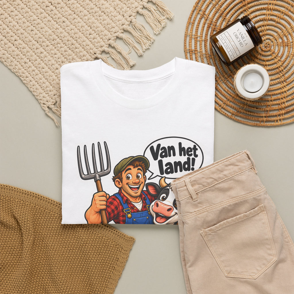 VAN HET LAND! Unisex T-shirt | De Landbouwer | VlaamseKracht®