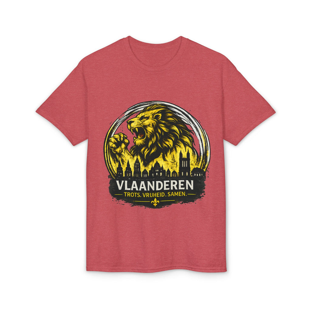 Premium Vlaamse Leeuw Vlaanderen Color Edition T-Shirt | In Hart en Daad | Unisex  | VlaamseKracht®