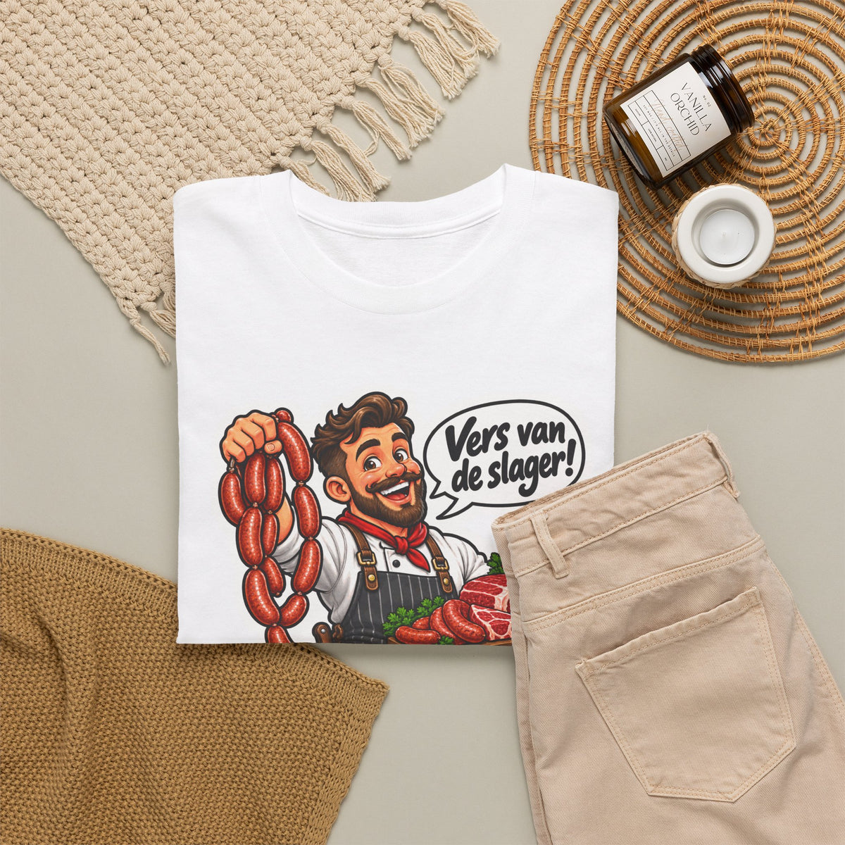 VERS VAN DE SLAGER! Unisex T-shirt | De Slager | VlaamseKracht®