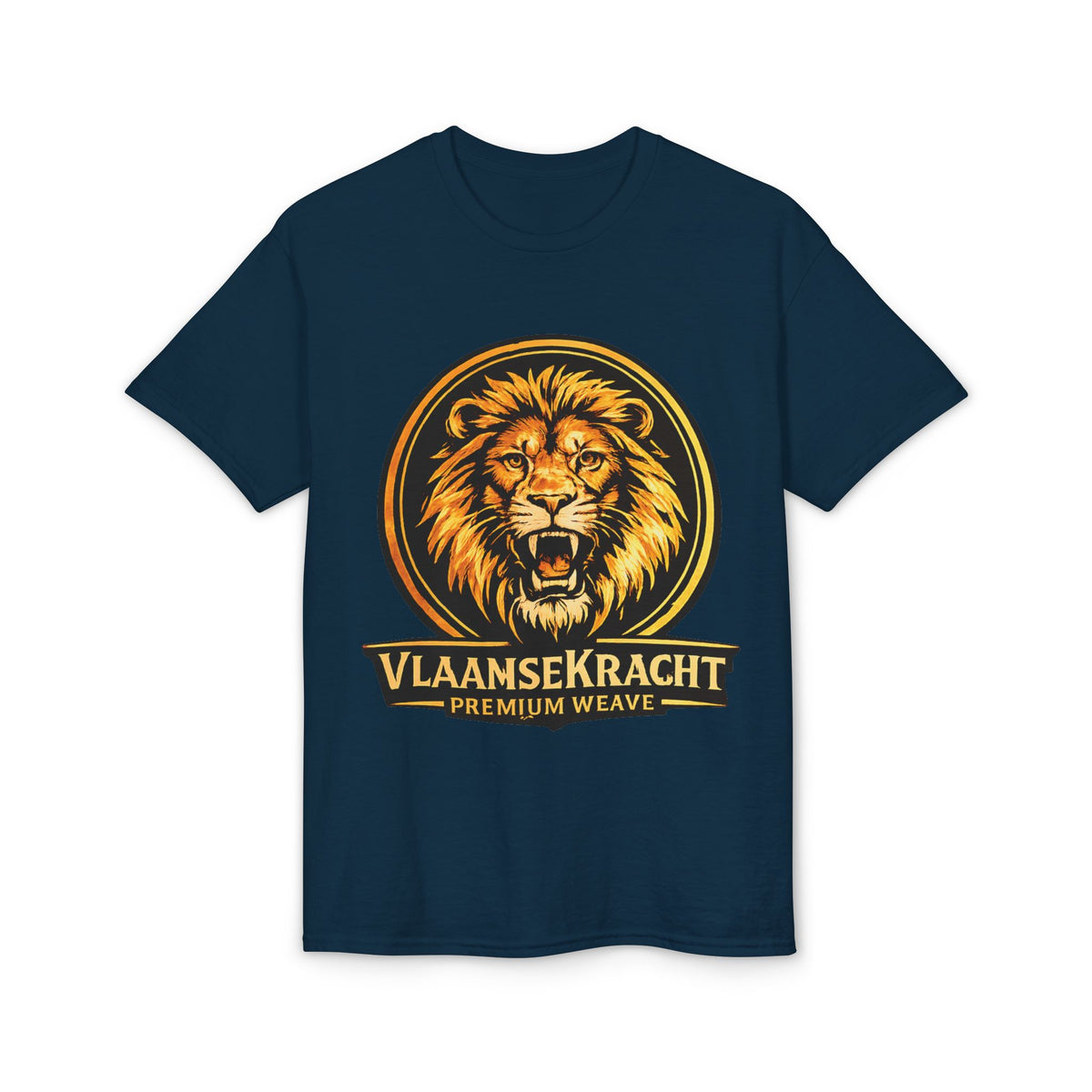 Lion Crest T-Shirt — VlaamseKracht Premium Weave Graphic Tee