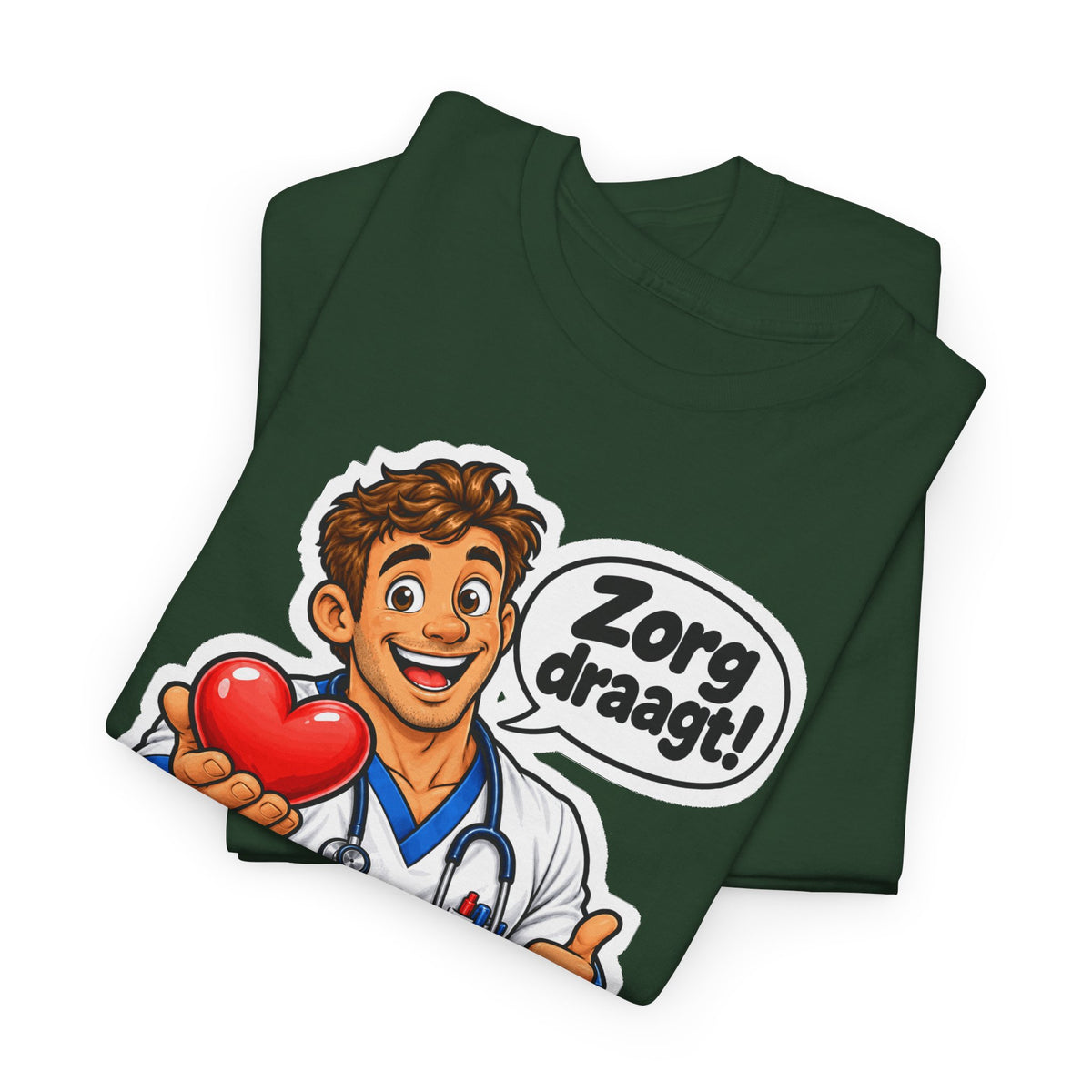 ZORG DRAAGT! Unisex T-shirt | De Verpleger | VlaamseKracht®