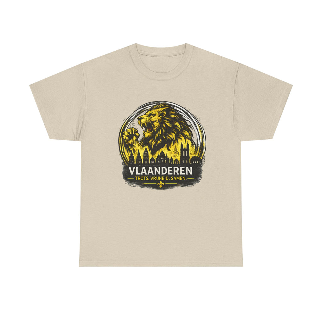 Premium Vlaamse Leeuw Vlaanderen T-Shirt – In Hart en Daad | VlaamseKracht®