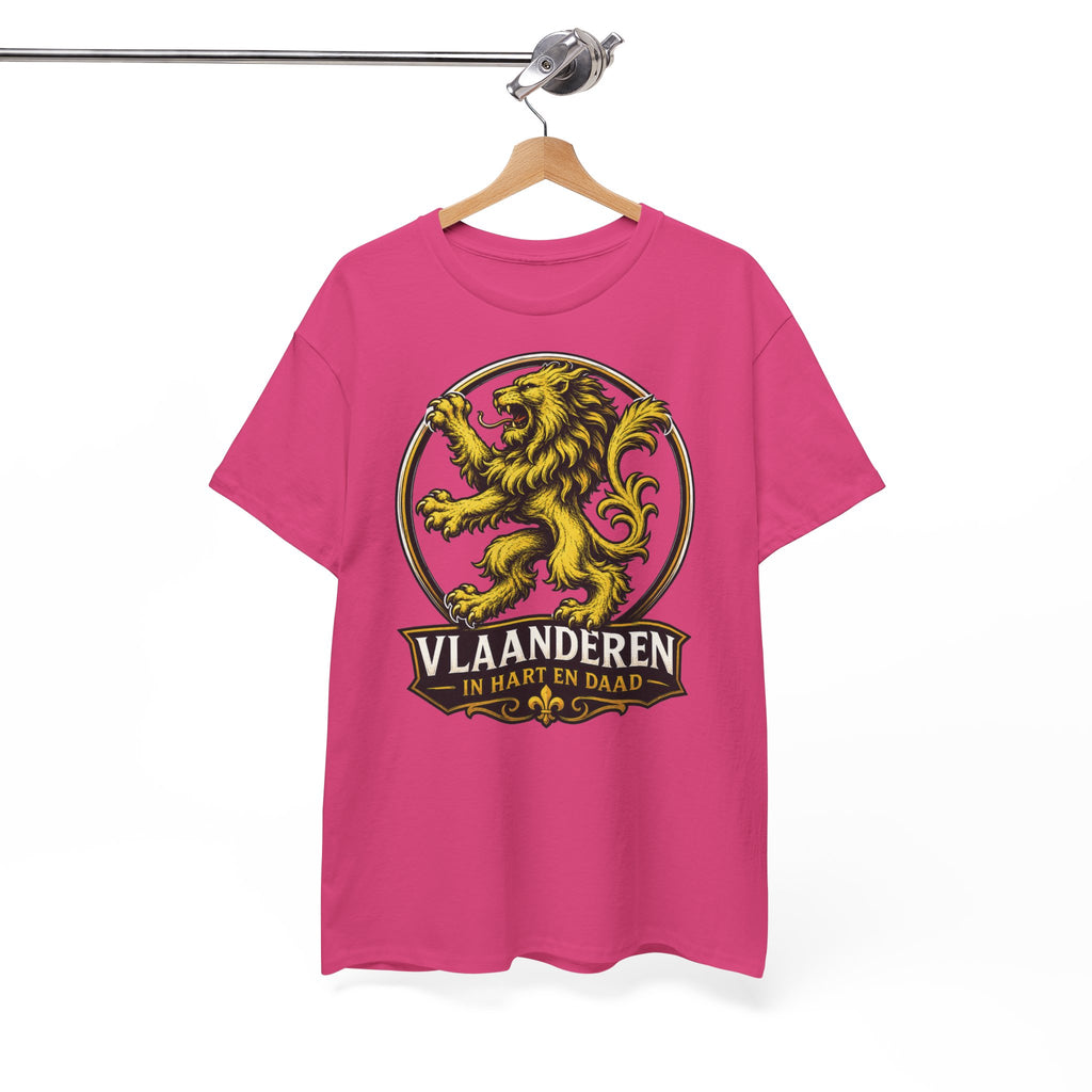 Premium Vlaamse Leeuw Vlaanderen Color Edition T-Shirt | In Hart en Daad | Unisex  | VlaamseKracht®