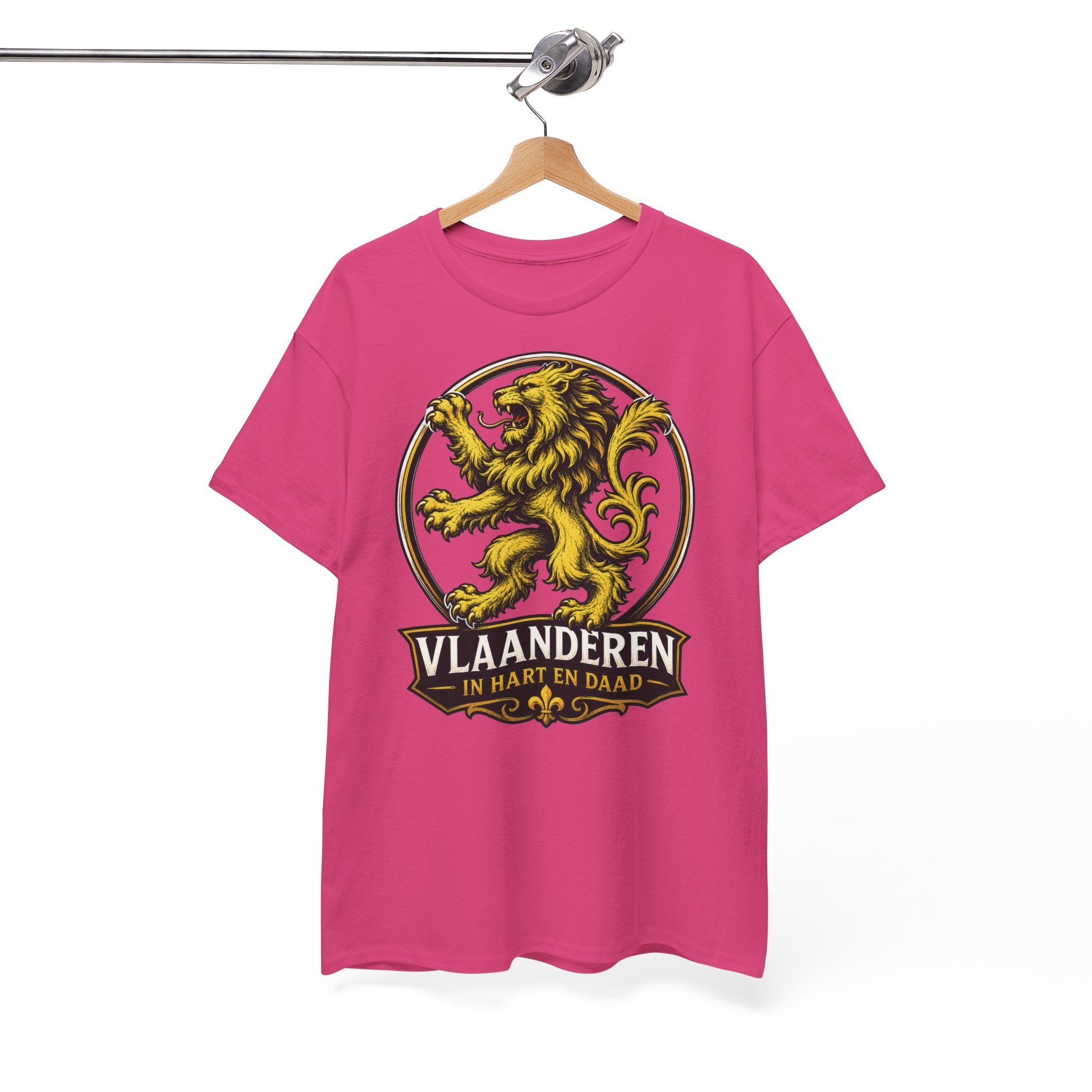 Premium Vlaamse Leeuw Vlaanderen Color Edition T-Shirt | In Hart en Daad | Unisex  | VlaamseKracht®