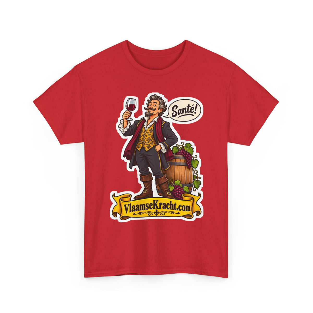 SANTÉ! Unisex T-shirt | De Wijnkenner | VlaamseKracht®