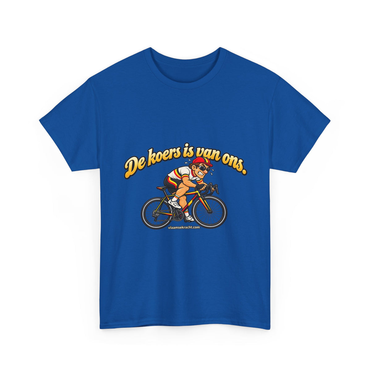 WIELRENNER Unisex T-shirt | De koers is van ons | VlaamseKracht®