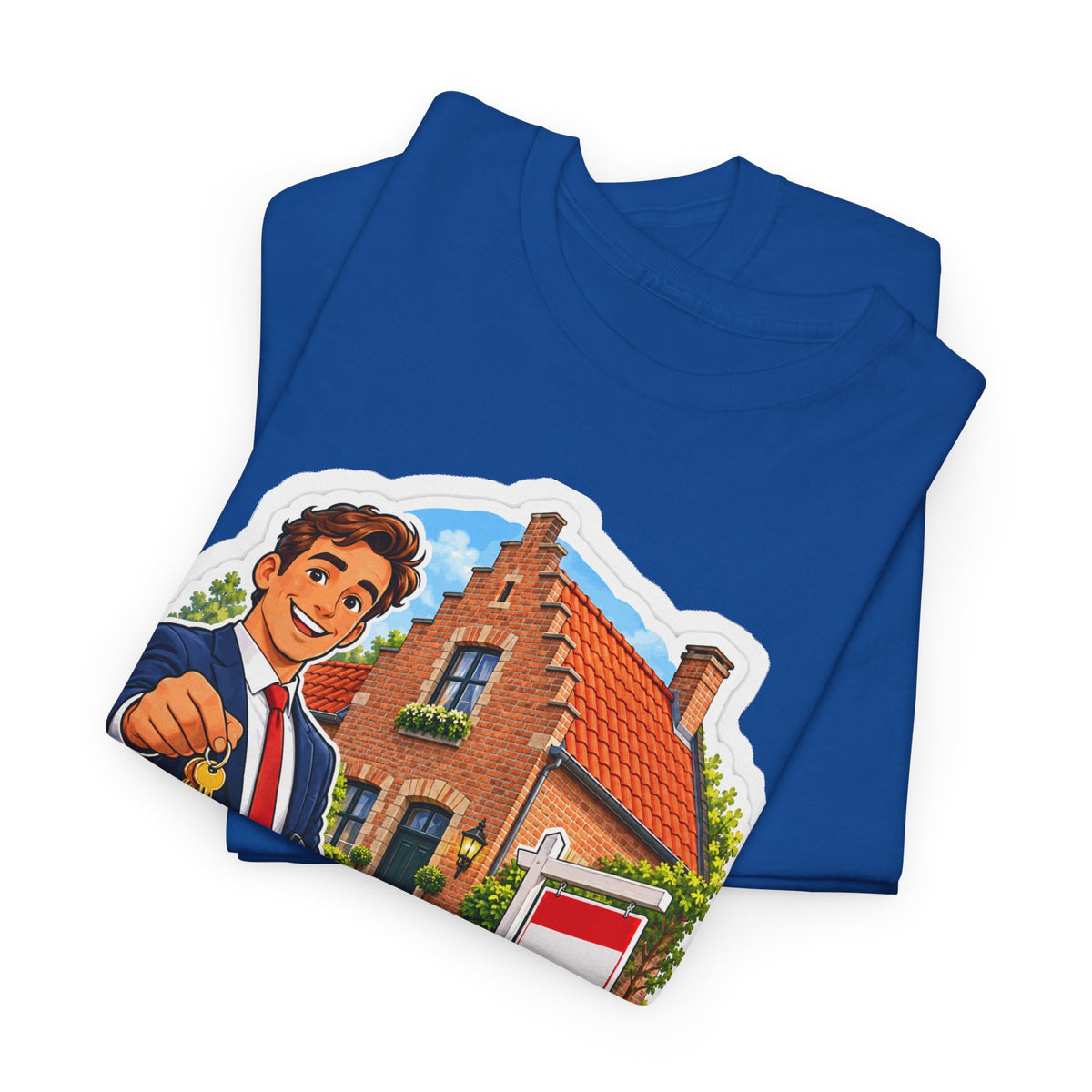 THUIS BEGINT HIER! Unisex T-shirt | De Makelaar | VlaamseKracht®