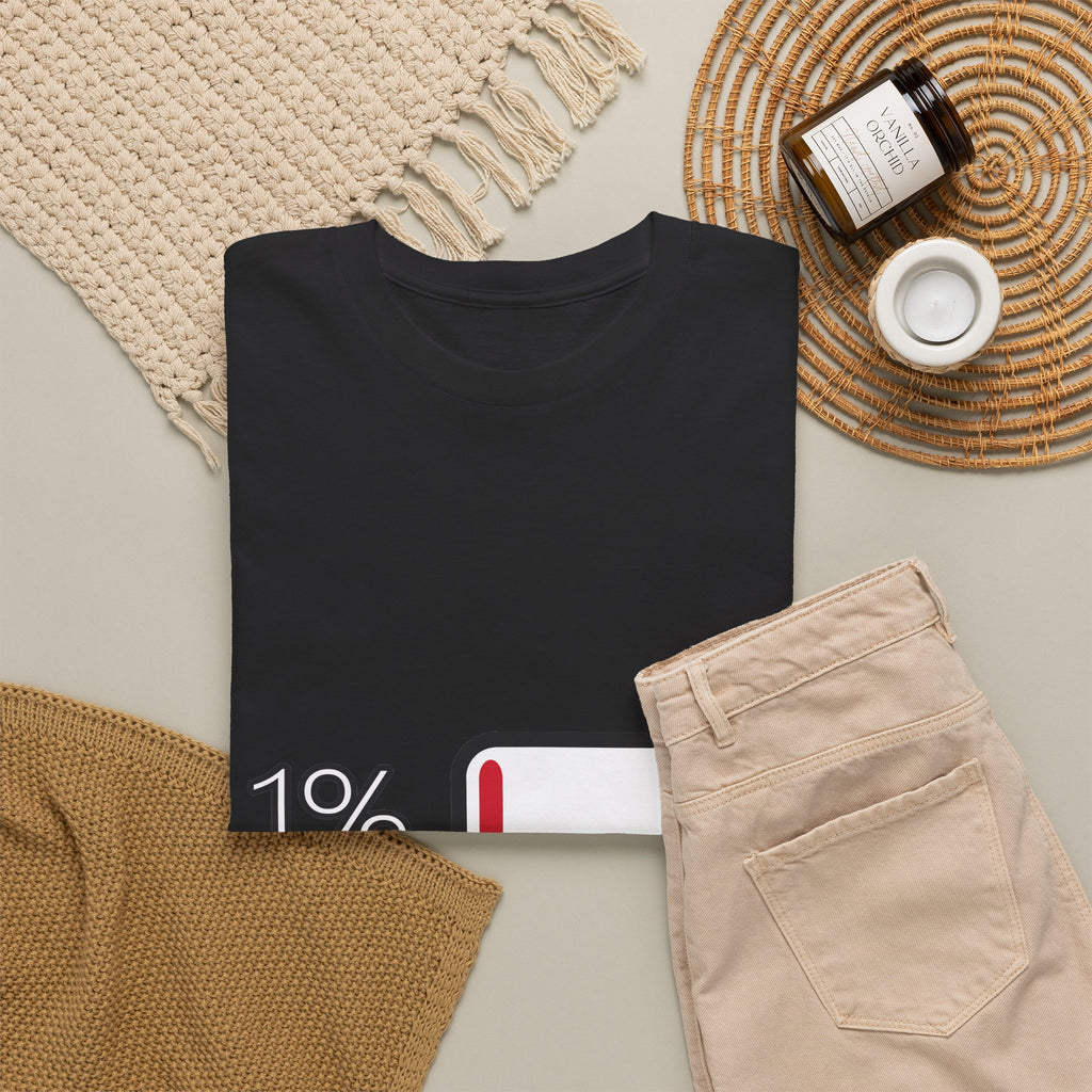 1% Maandag Unisex T-shirt | Vlaamse Humor | VlaamseKracht®