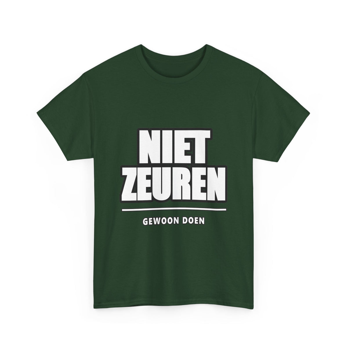 NIET ZEUREN Unisex T-shirt | Vlaamse Humor | VlaamseKracht®
