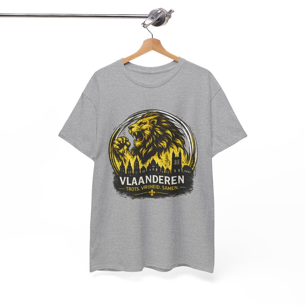 Premium Vlaamse Leeuw Vlaanderen T-Shirt – In Hart en Daad | VlaamseKracht®