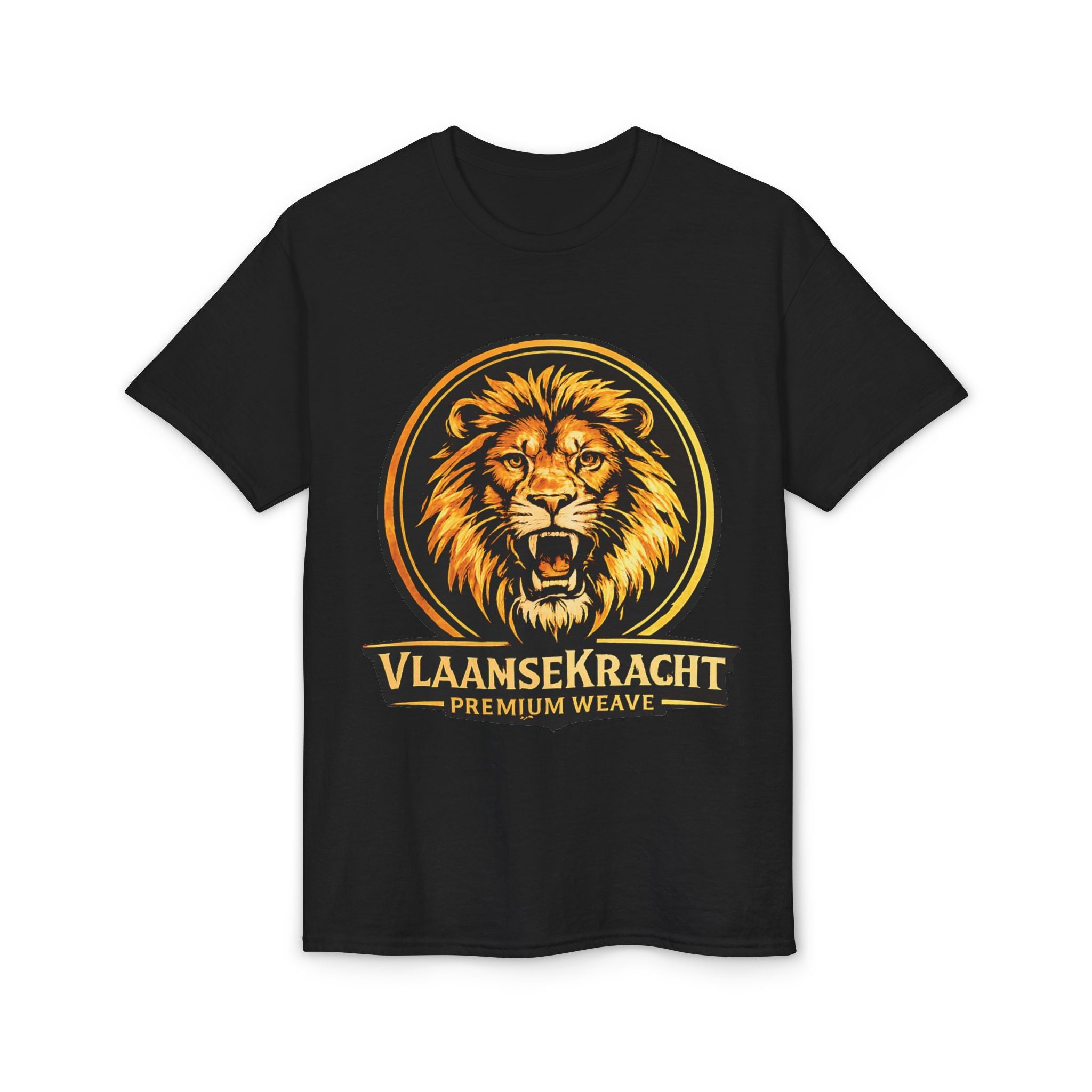 Lion Crest T-Shirt — VlaamseKracht Premium Weave Graphic Tee