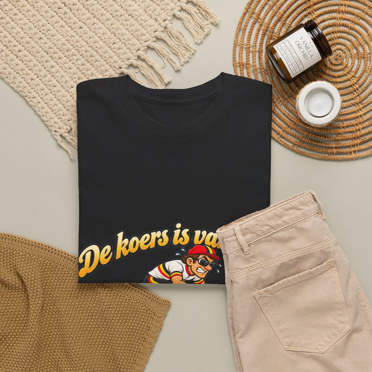 WIELRENNER Unisex T-shirt | De koers is van ons | VlaamseKracht®